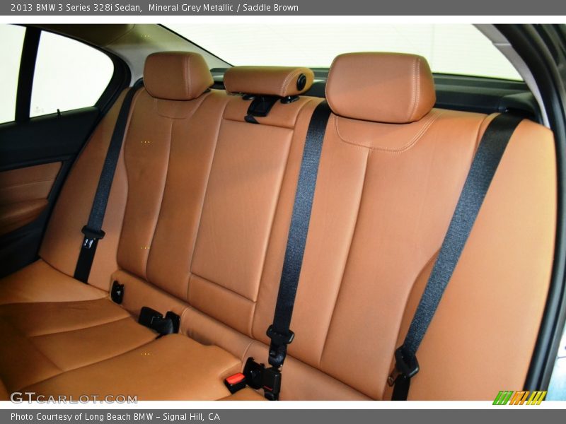 Mineral Grey Metallic / Saddle Brown 2013 BMW 3 Series 328i Sedan
