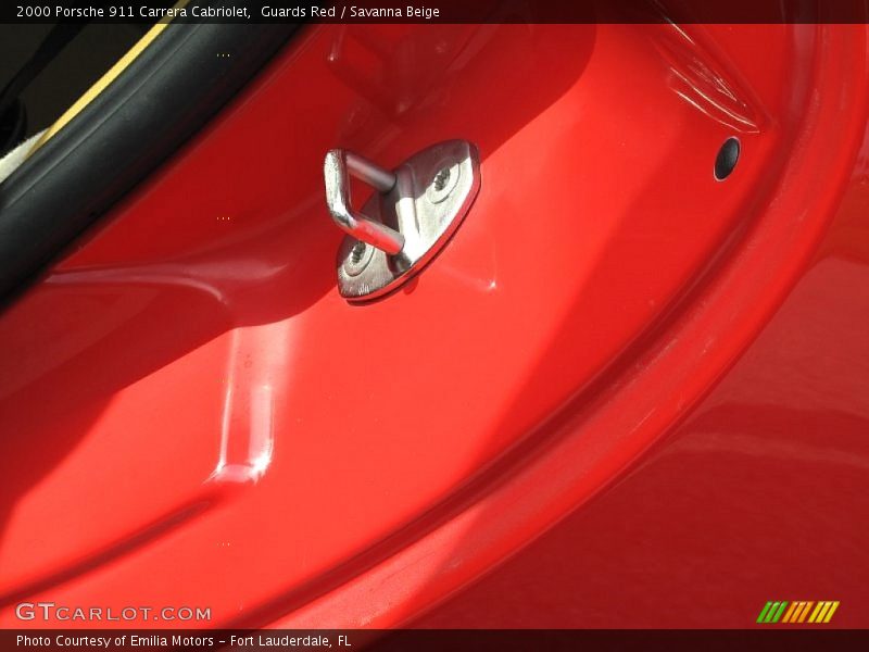Guards Red / Savanna Beige 2000 Porsche 911 Carrera Cabriolet
