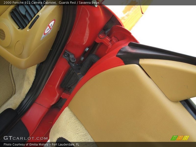 Guards Red / Savanna Beige 2000 Porsche 911 Carrera Cabriolet