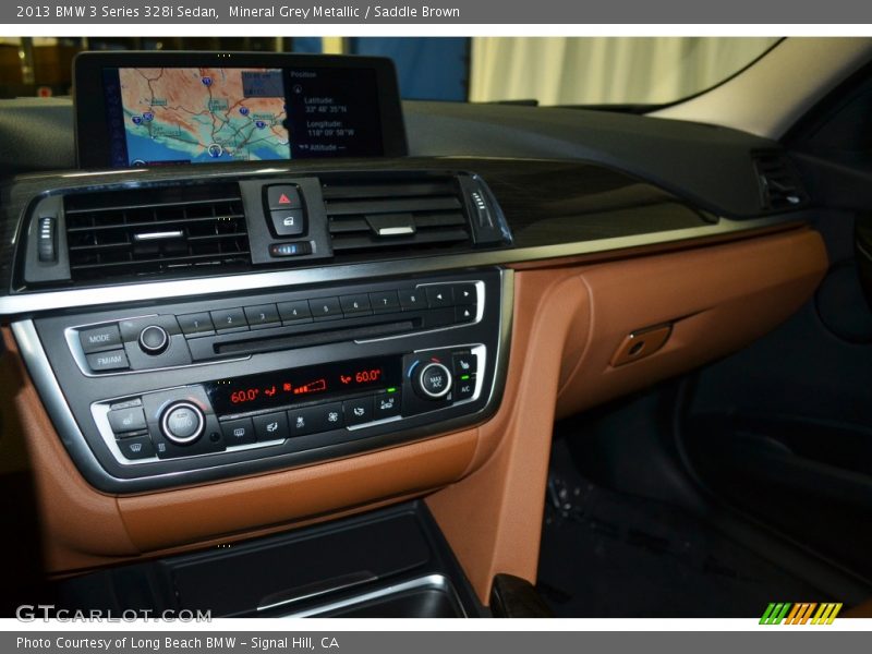 Mineral Grey Metallic / Saddle Brown 2013 BMW 3 Series 328i Sedan