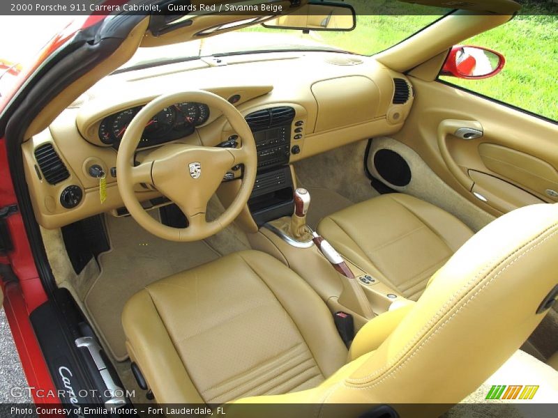 Savanna Beige Interior - 2000 911 Carrera Cabriolet 