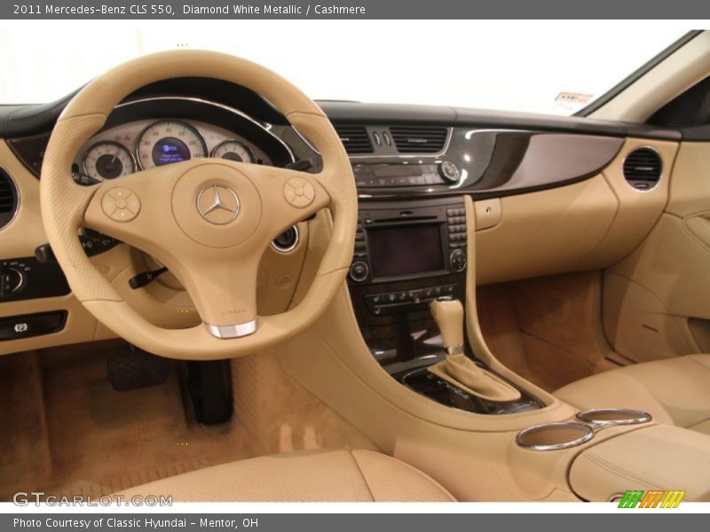 Diamond White Metallic / Cashmere 2011 Mercedes-Benz CLS 550