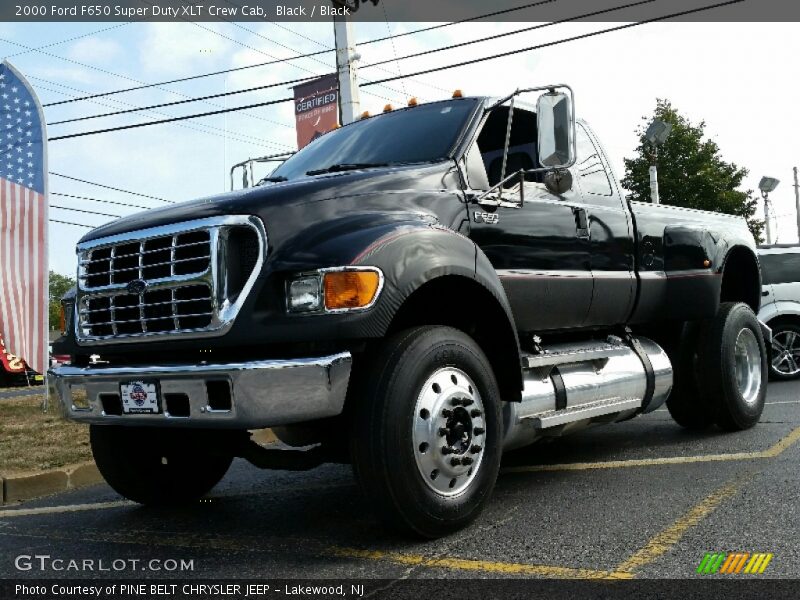 Black / Black 2000 Ford F650 Super Duty XLT Crew Cab