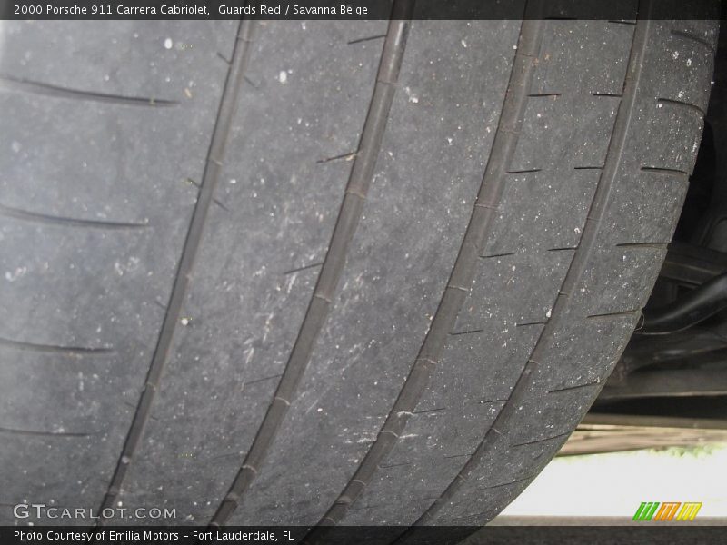 Guards Red / Savanna Beige 2000 Porsche 911 Carrera Cabriolet