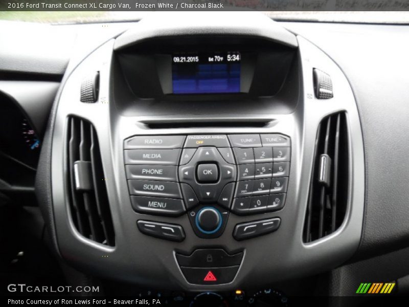 Controls of 2016 Transit Connect XL Cargo Van
