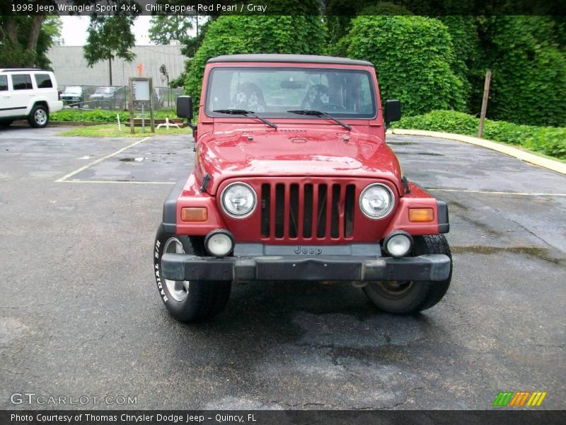 Chili Pepper Red Pearl / Gray 1998 Jeep Wrangler Sport 4x4