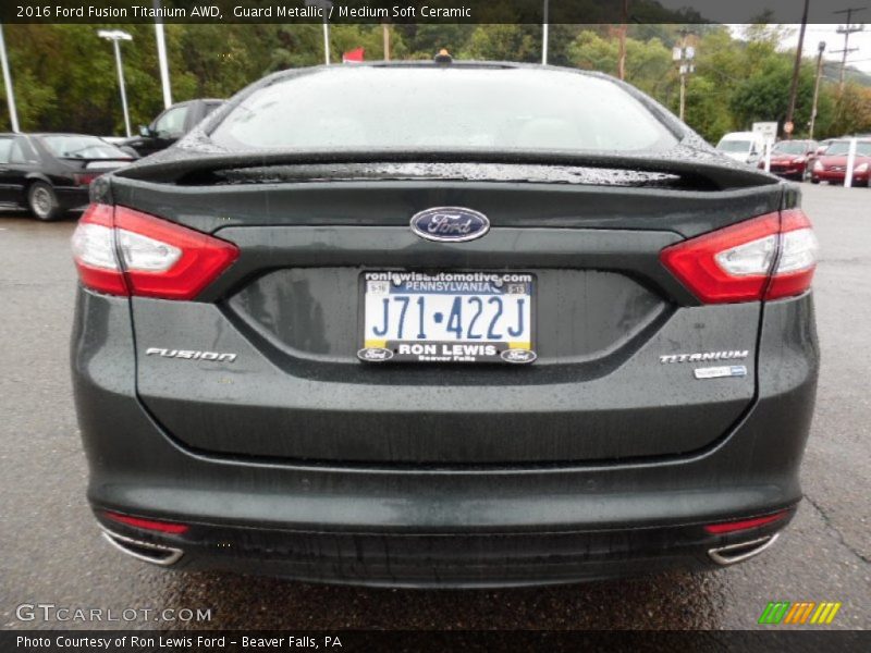 Guard Metallic / Medium Soft Ceramic 2016 Ford Fusion Titanium AWD