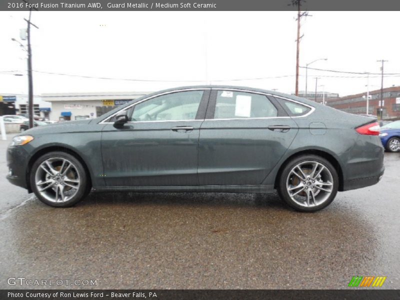 Guard Metallic / Medium Soft Ceramic 2016 Ford Fusion Titanium AWD