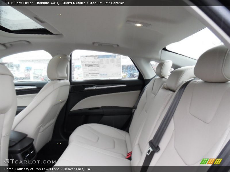 Rear Seat of 2016 Fusion Titanium AWD