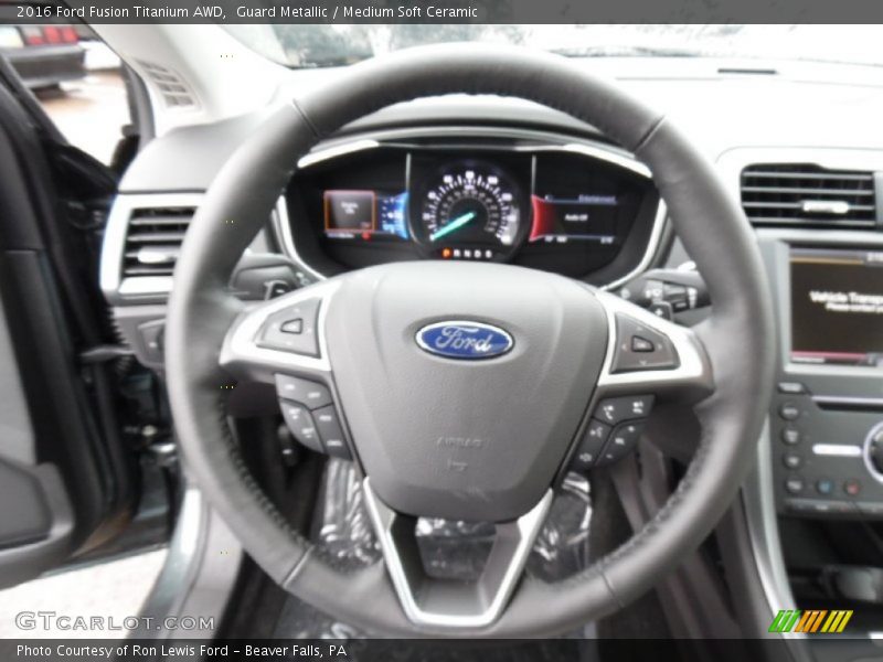  2016 Fusion Titanium AWD Steering Wheel