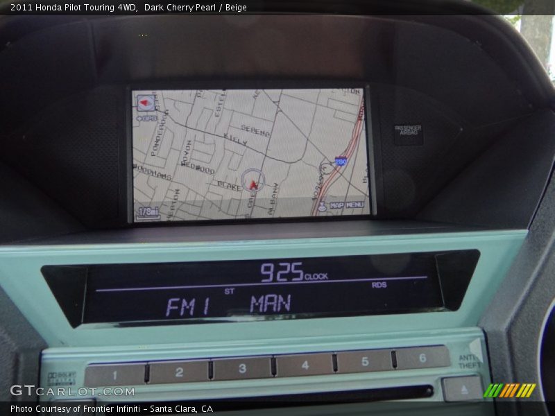 Dark Cherry Pearl / Beige 2011 Honda Pilot Touring 4WD