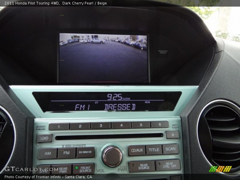 Dark Cherry Pearl / Beige 2011 Honda Pilot Touring 4WD