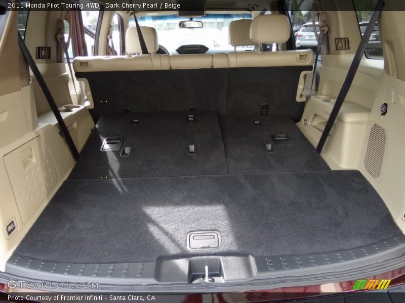 Dark Cherry Pearl / Beige 2011 Honda Pilot Touring 4WD