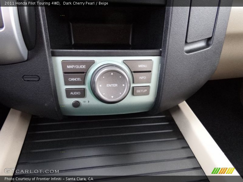 Dark Cherry Pearl / Beige 2011 Honda Pilot Touring 4WD