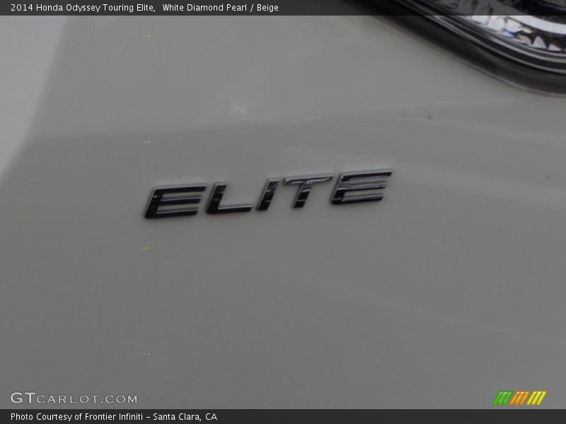 White Diamond Pearl / Beige 2014 Honda Odyssey Touring Elite