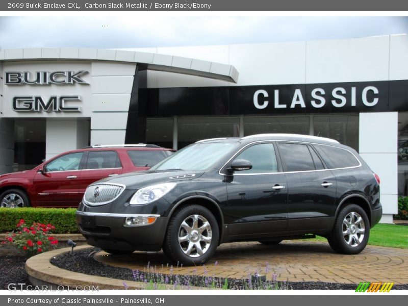 Carbon Black Metallic / Ebony Black/Ebony 2009 Buick Enclave CXL