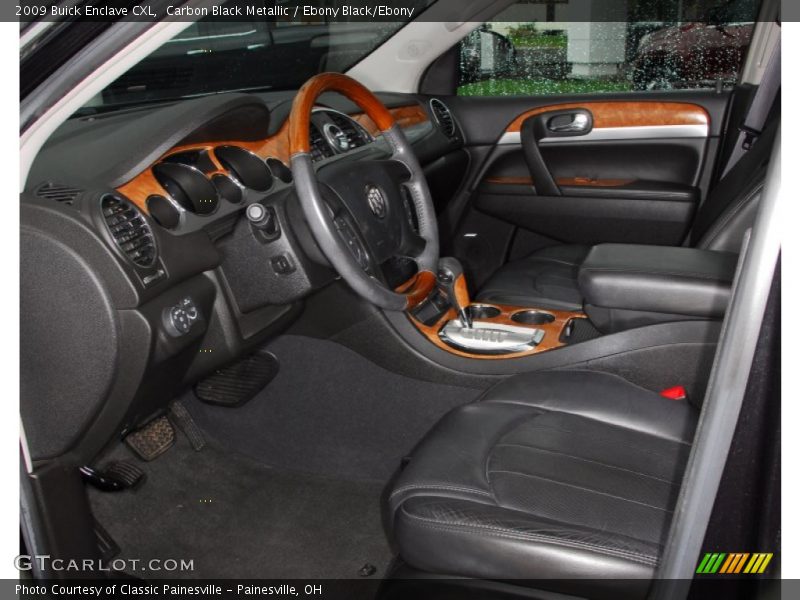 Carbon Black Metallic / Ebony Black/Ebony 2009 Buick Enclave CXL