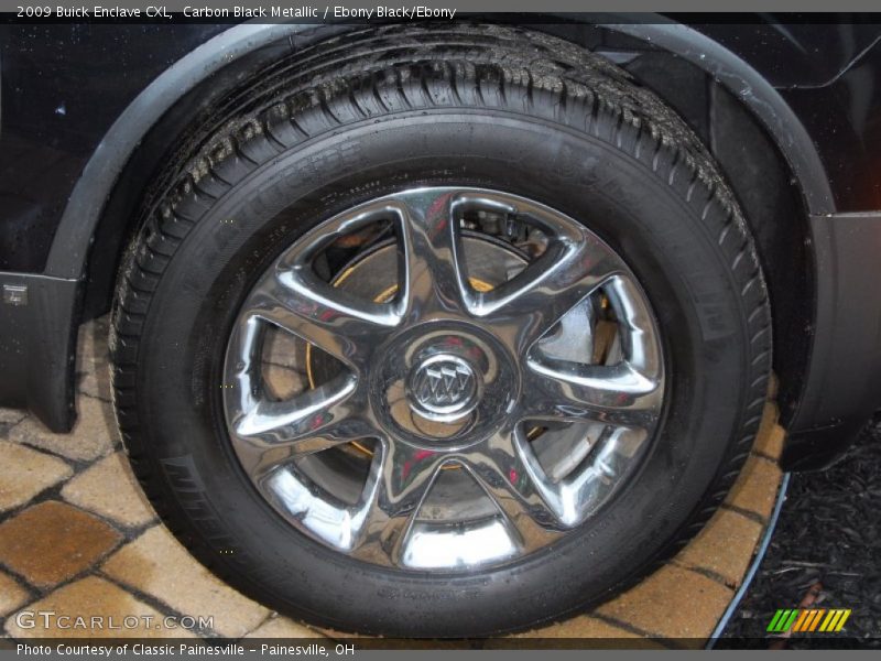 Carbon Black Metallic / Ebony Black/Ebony 2009 Buick Enclave CXL