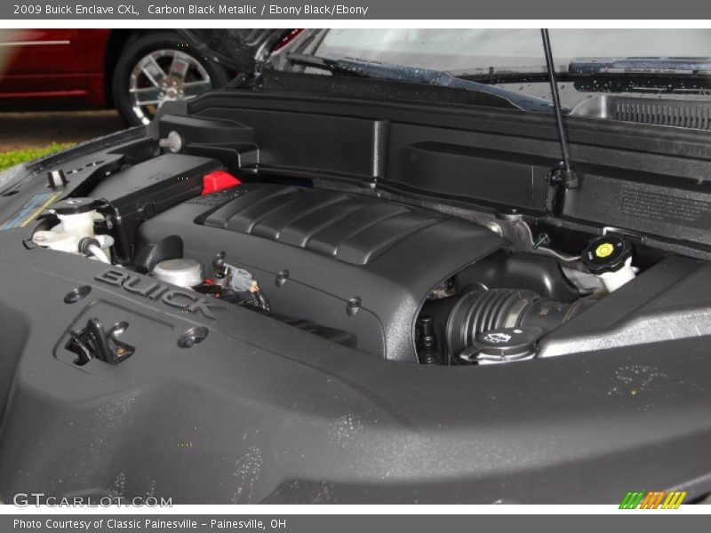 Carbon Black Metallic / Ebony Black/Ebony 2009 Buick Enclave CXL