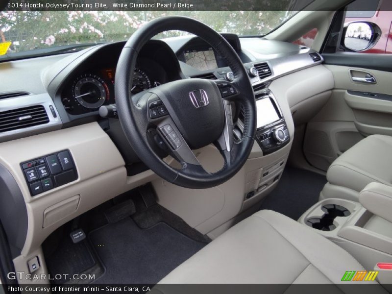  2014 Odyssey Touring Elite Beige Interior