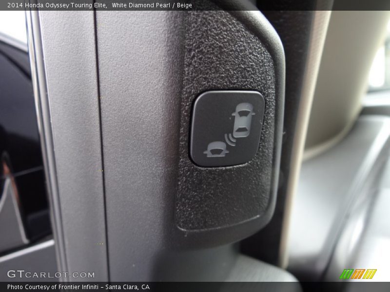 White Diamond Pearl / Beige 2014 Honda Odyssey Touring Elite