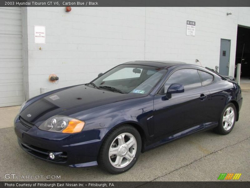Carbon Blue / Black 2003 Hyundai Tiburon GT V6