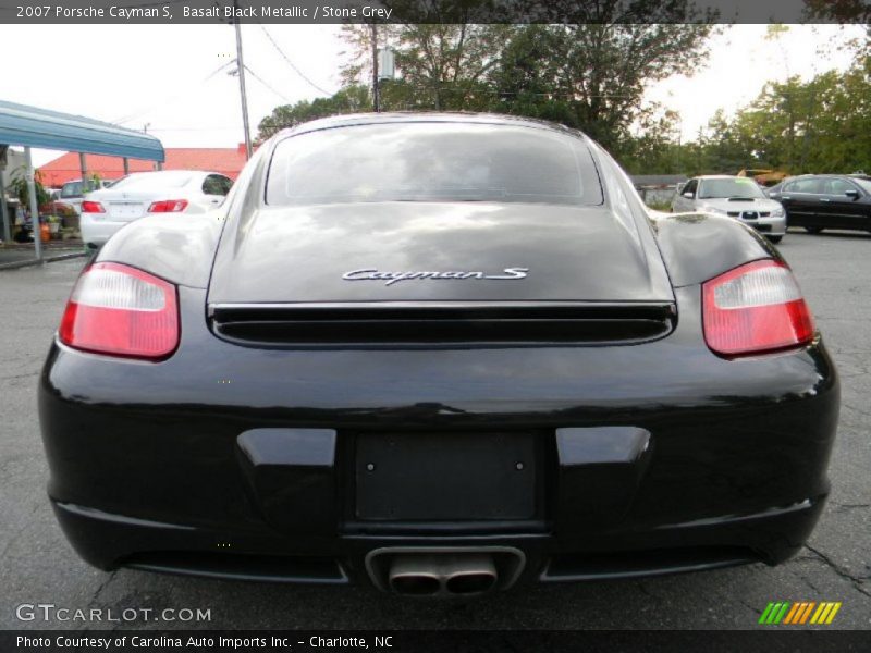 Basalt Black Metallic / Stone Grey 2007 Porsche Cayman S