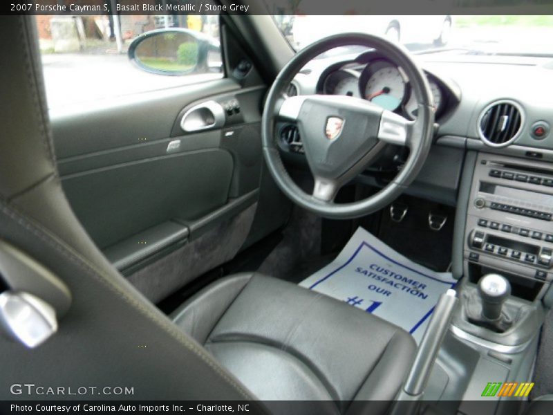 Basalt Black Metallic / Stone Grey 2007 Porsche Cayman S