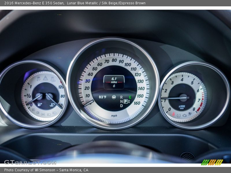 Lunar Blue Metallic / Silk Beige/Espresso Brown 2016 Mercedes-Benz E 350 Sedan