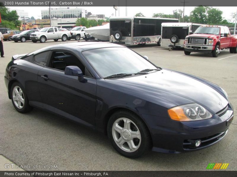 Carbon Blue / Black 2003 Hyundai Tiburon GT V6