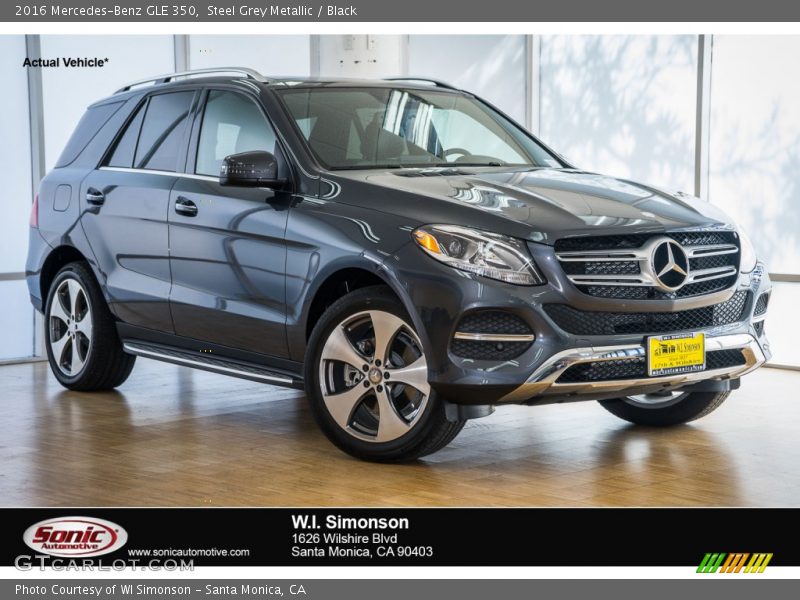 Steel Grey Metallic / Black 2016 Mercedes-Benz GLE 350
