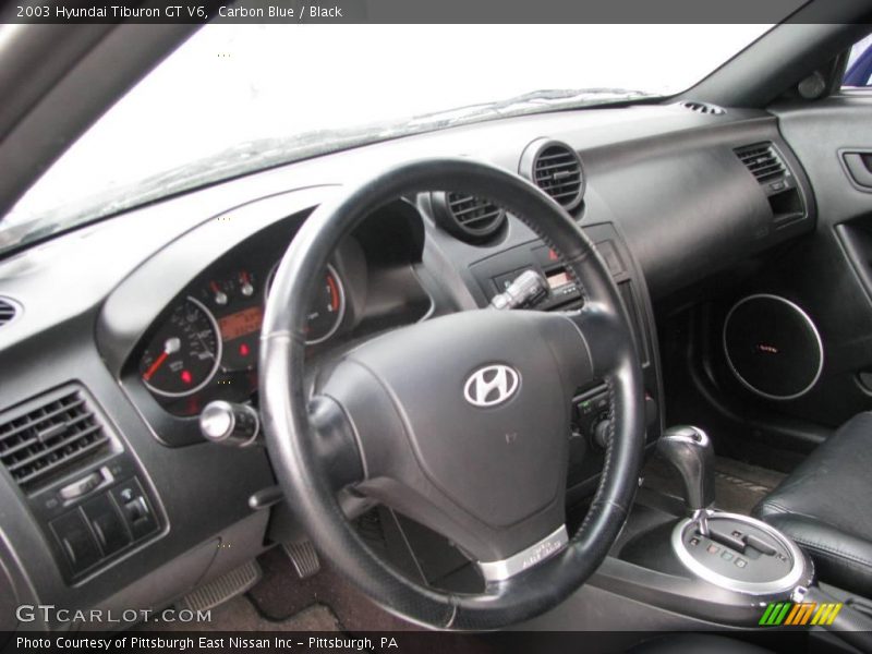 Carbon Blue / Black 2003 Hyundai Tiburon GT V6