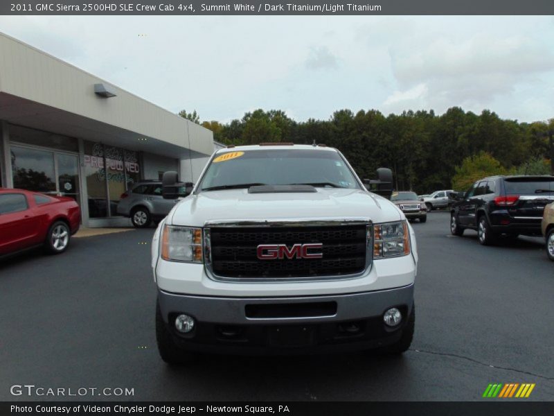 Summit White / Dark Titanium/Light Titanium 2011 GMC Sierra 2500HD SLE Crew Cab 4x4