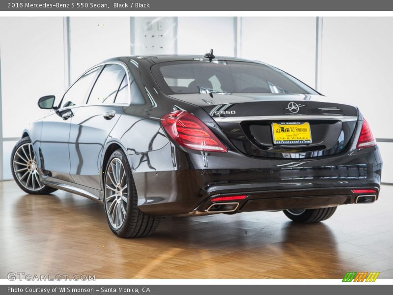 Black / Black 2016 Mercedes-Benz S 550 Sedan