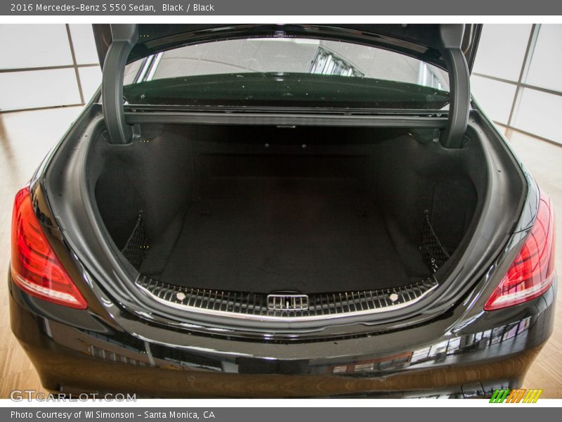 Black / Black 2016 Mercedes-Benz S 550 Sedan