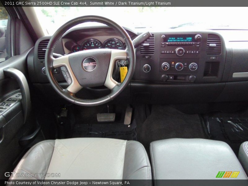 Summit White / Dark Titanium/Light Titanium 2011 GMC Sierra 2500HD SLE Crew Cab 4x4
