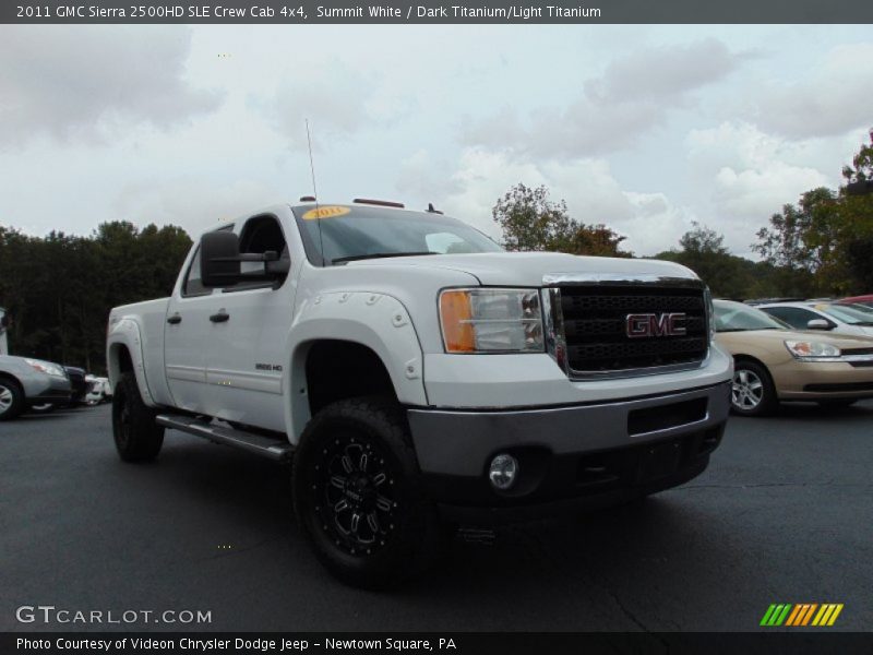 Summit White / Dark Titanium/Light Titanium 2011 GMC Sierra 2500HD SLE Crew Cab 4x4