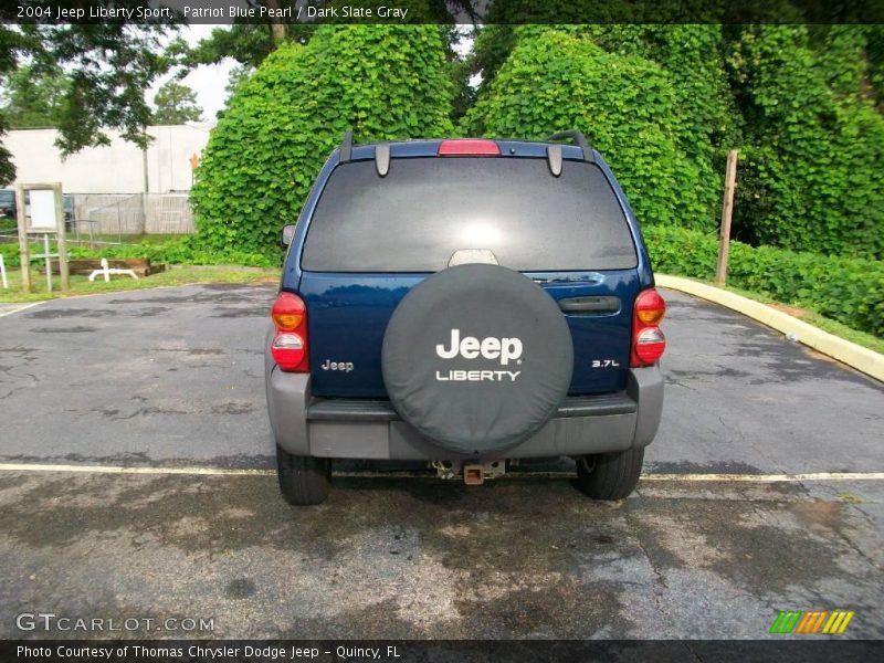 Patriot Blue Pearl / Dark Slate Gray 2004 Jeep Liberty Sport