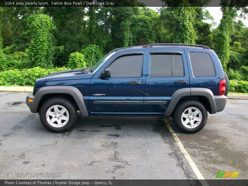Patriot Blue Pearl / Dark Slate Gray 2004 Jeep Liberty Sport