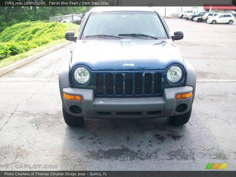 Patriot Blue Pearl / Dark Slate Gray 2004 Jeep Liberty Sport