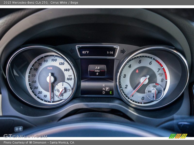 Cirrus White / Beige 2015 Mercedes-Benz CLA 250