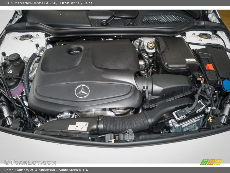 Cirrus White / Beige 2015 Mercedes-Benz CLA 250
