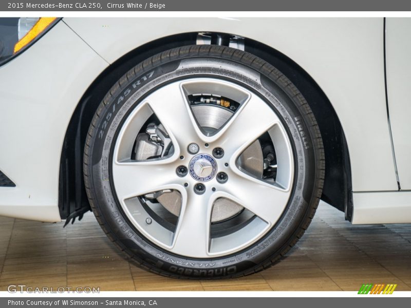 Cirrus White / Beige 2015 Mercedes-Benz CLA 250