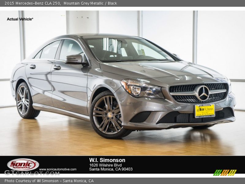 Mountain Grey Metallic / Black 2015 Mercedes-Benz CLA 250