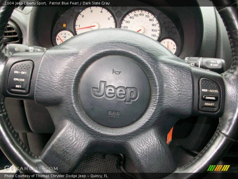 Patriot Blue Pearl / Dark Slate Gray 2004 Jeep Liberty Sport