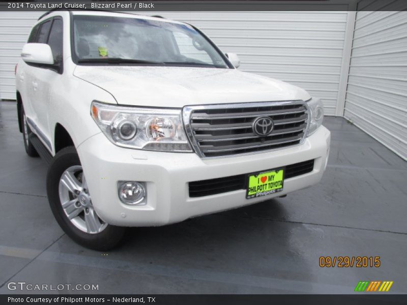 Blizzard Pearl / Black 2014 Toyota Land Cruiser