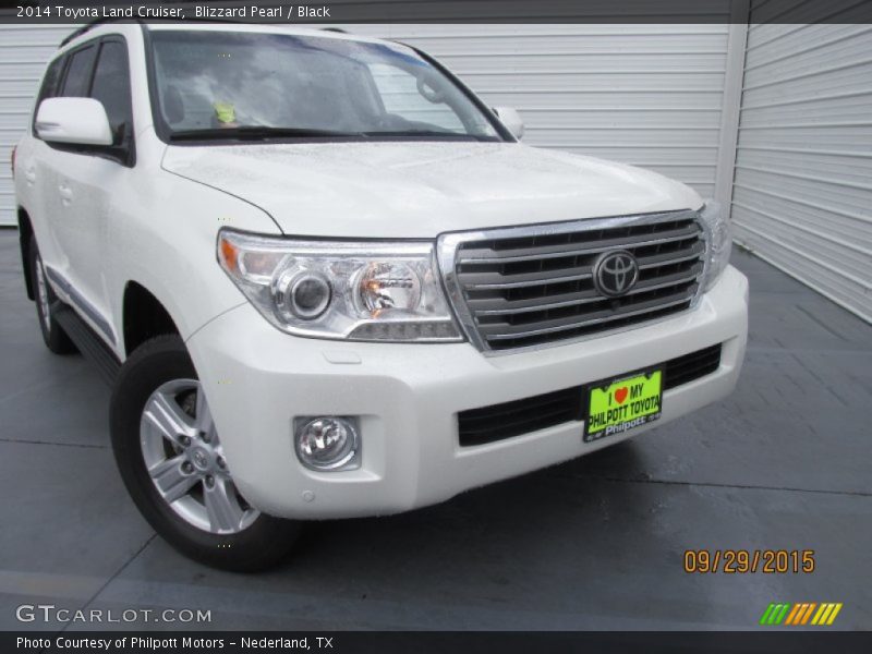 Blizzard Pearl / Black 2014 Toyota Land Cruiser
