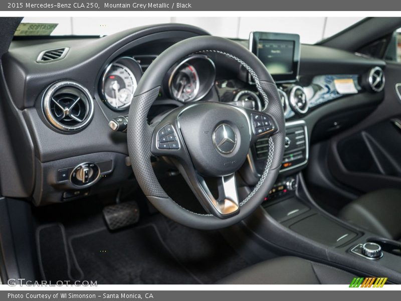 Mountain Grey Metallic / Black 2015 Mercedes-Benz CLA 250