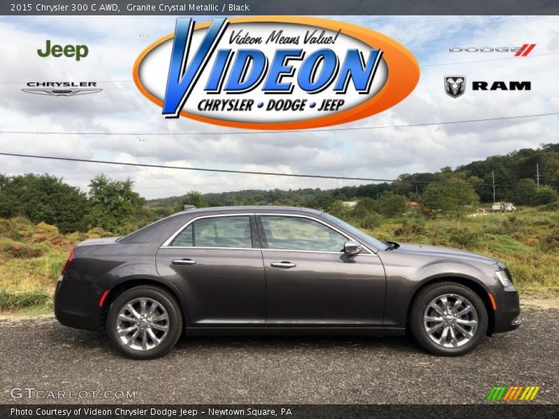 Granite Crystal Metallic / Black 2015 Chrysler 300 C AWD