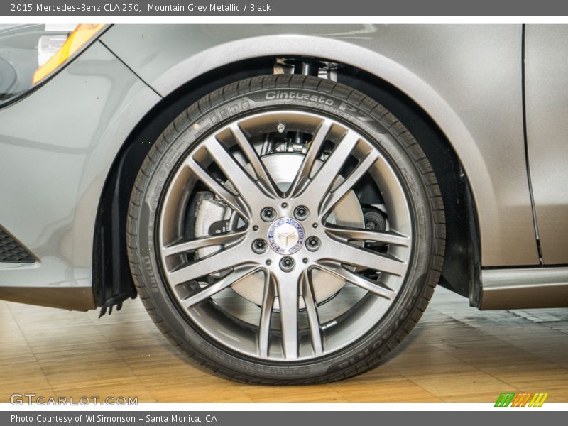 Mountain Grey Metallic / Black 2015 Mercedes-Benz CLA 250